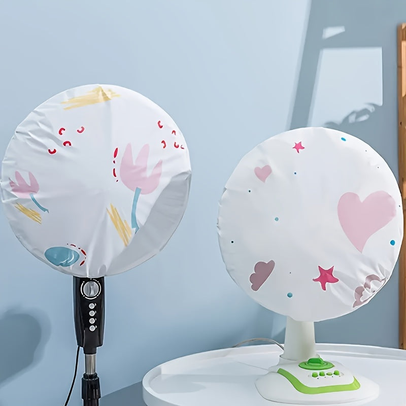 Essential Home Storage Accessory: Cute Patterned Electric Fan Dust Cover - Not Suitable for Food Storage