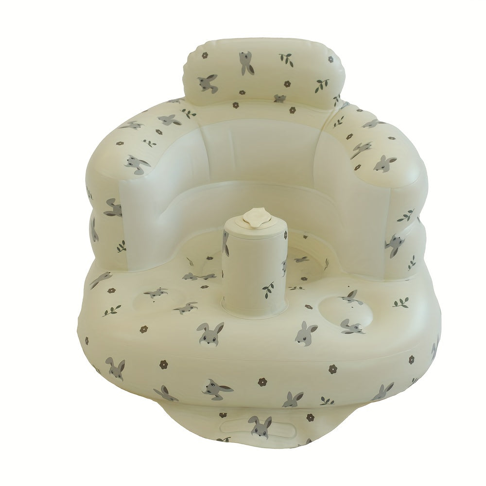 Thick PVC Portable Inflatable Seat for Kids Learning - Easy to Clean, Ideal for Picnics and Play - Comes in 7 Fun Designs