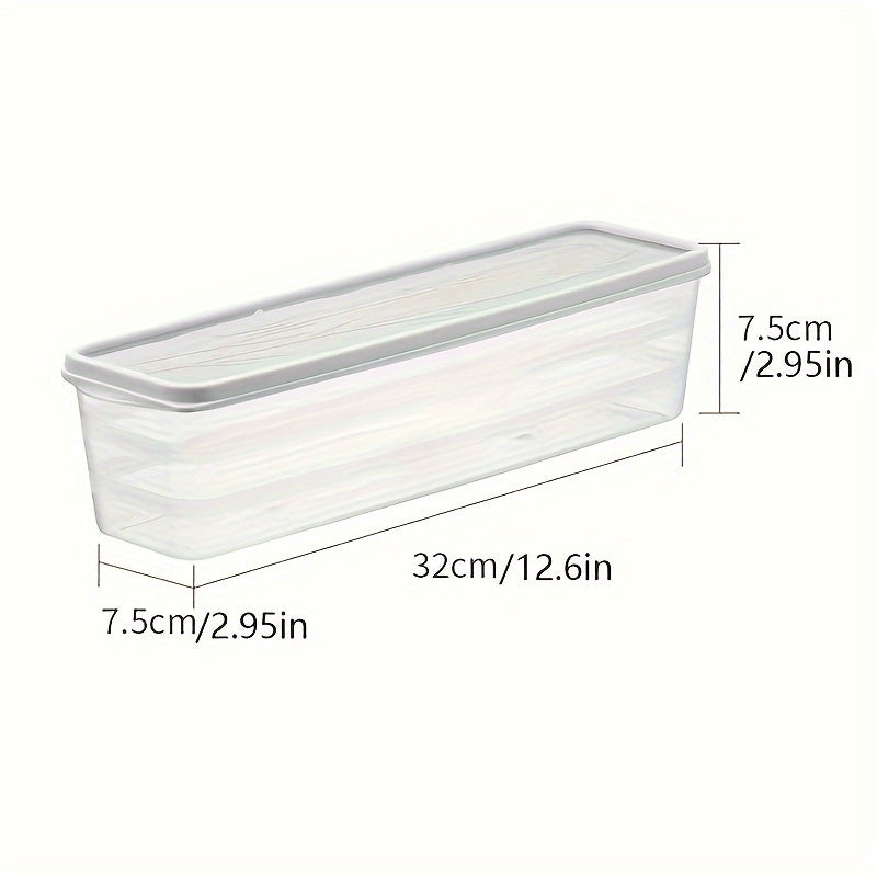 Keep your food fresh and organized with the Cabilock 2-Piece Set of multipurpose plastic storage containers. These containers come with flip top lids for easy access and are perfect for use in the refrigerator. They are reusable and can be hand washed