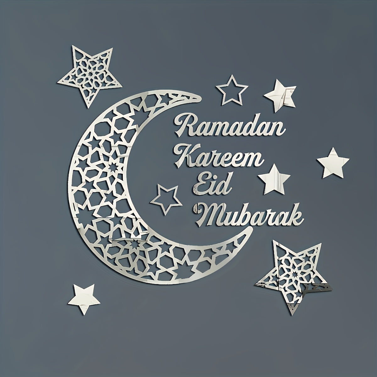 Ramadan mirror decorative wall stickers for a festive atmosphere in the Middle East.