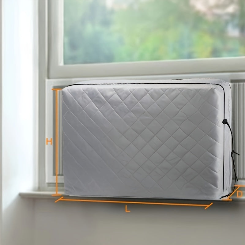 Protect your indoor air conditioner with a double-sided waterproof and windproof cover. No electricity required for this dustproof unit protector, perfect for keeping your home cooling appliance in top condition.