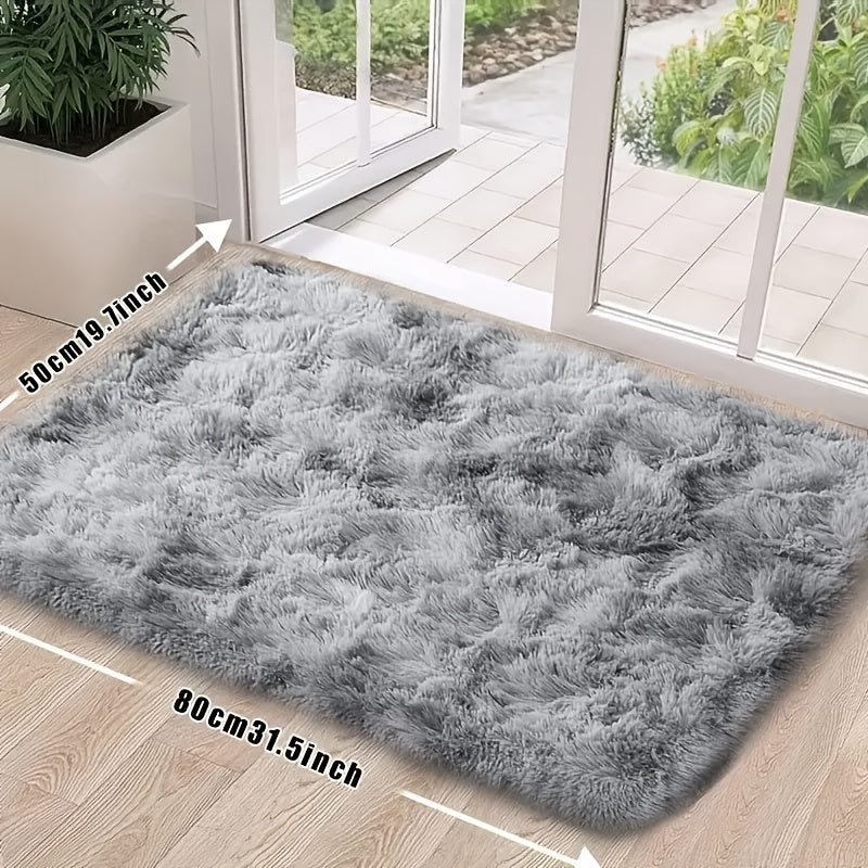 Luxuriously soft and cozy tie-dye gradient area rug - Ideal for bedroom, living room, or coffee table - Made from machine washable polyester fiber, with long plush for added comfort - Perfect for adding a touch of style to your sofa.