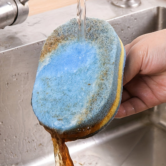 This handle-equipped sponge cleaner is designed for powerful cleaning, making it perfect for a variety of tasks including kitchen, pool, dishwashing, and cleaning floors, carpets and furniture.