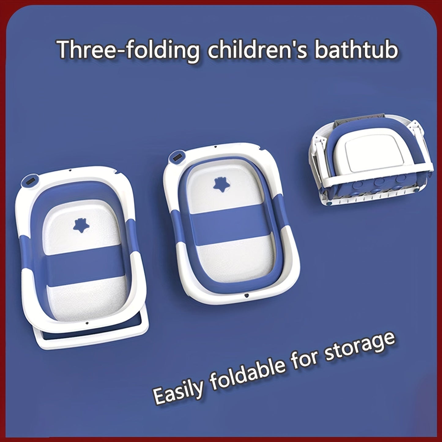 Simplify Bathtime with This Baby Silicone Foldable Bathtub – Great Gift for Christmas, Halloween, or Thanksgiving Day