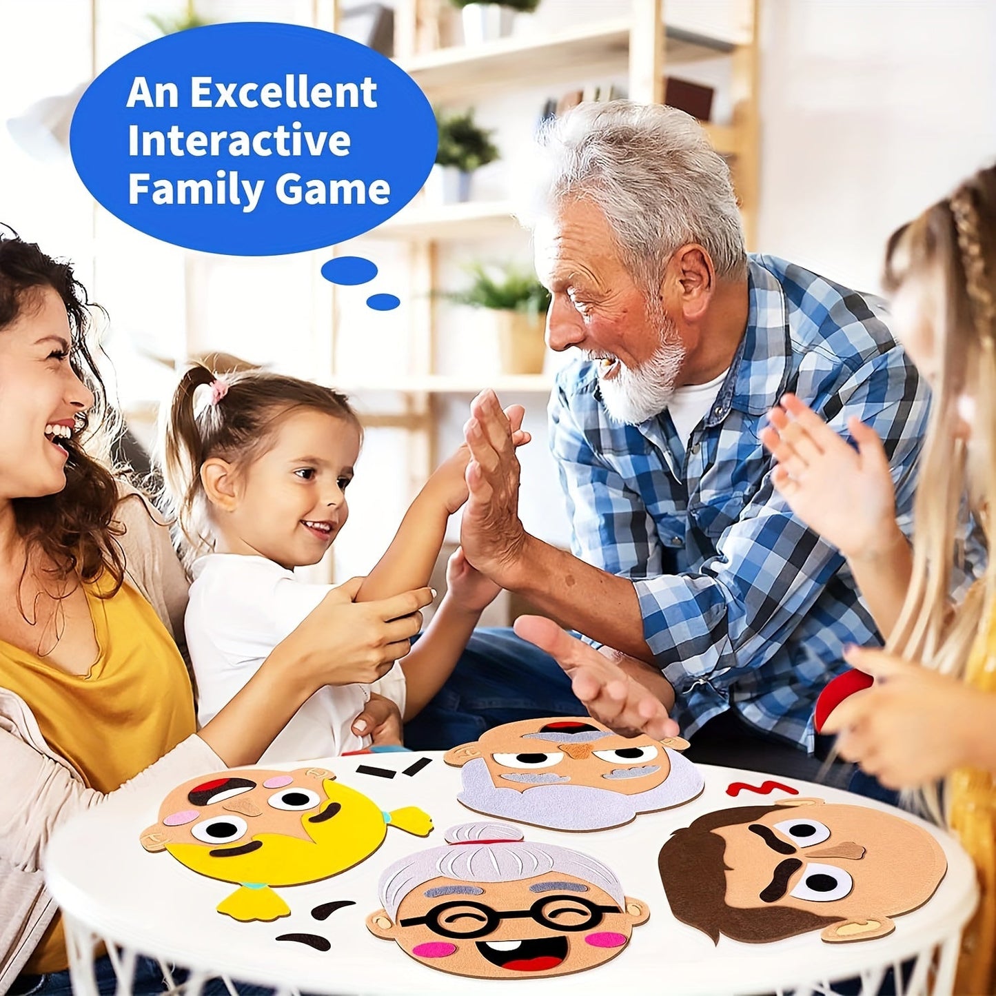 116-piece Social Emotional Learning Games Set, includes Family Members Face Mood Board Sensory Toys with Multiple Face Accessories. Perfect for Play Learning and makes a great Kids Gift.