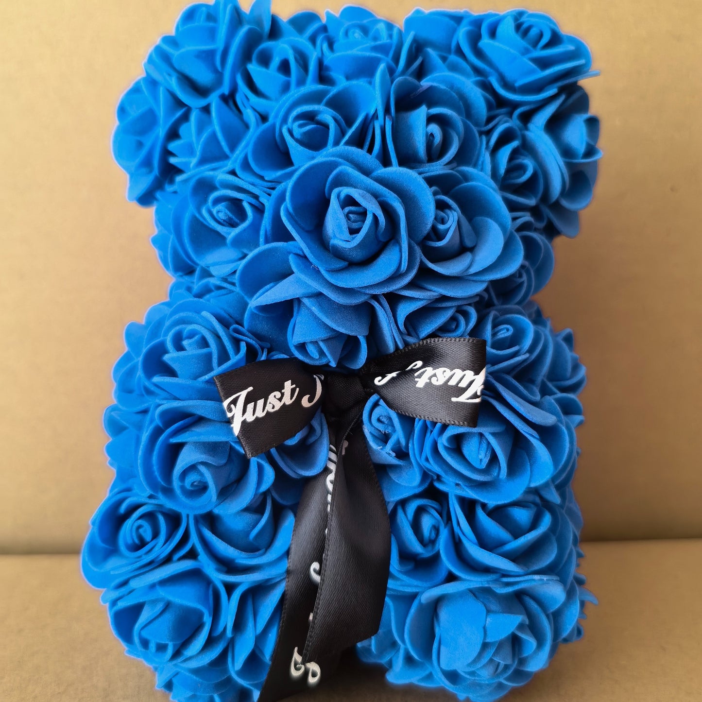 Artificial foam rose bear, great for Valentine's, Mother's Day, anniversaries, weddings, and home decor. (Box not included)