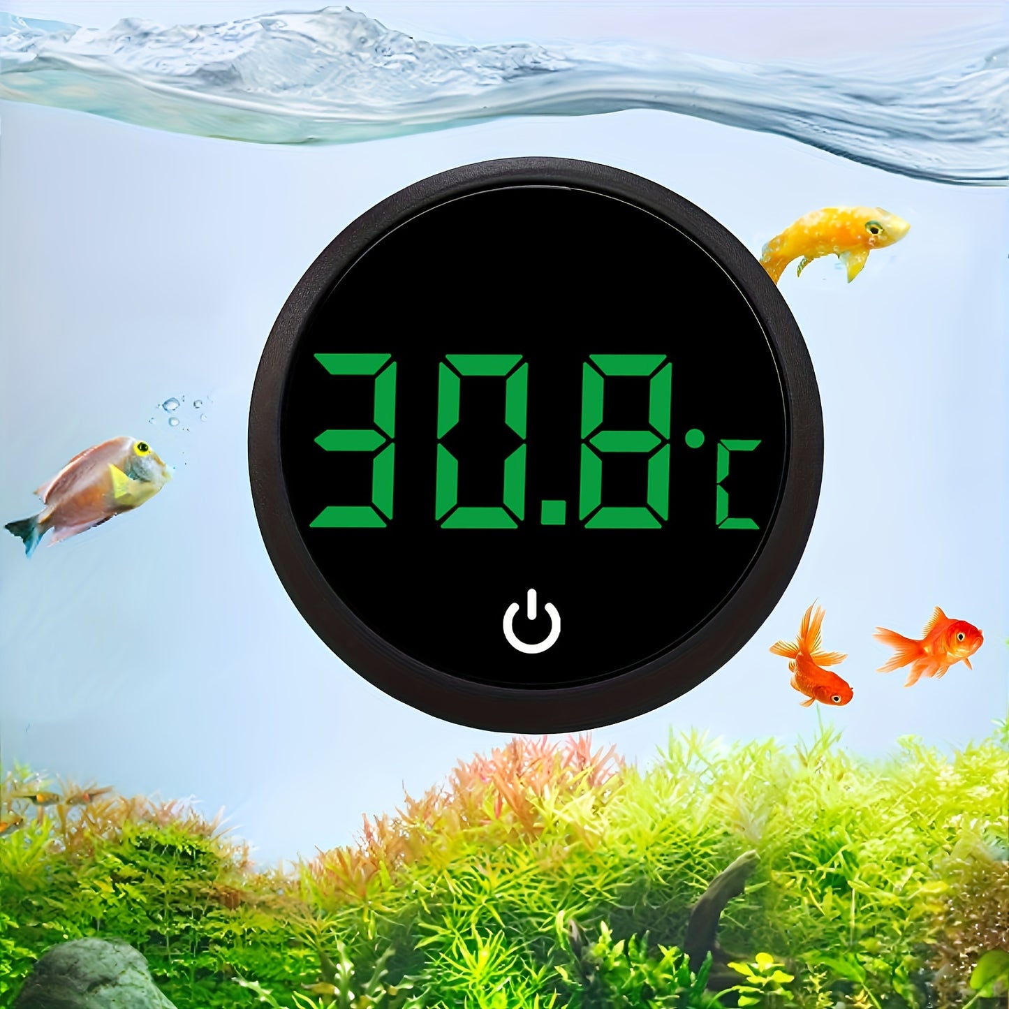 1pc Aquarium Thermometer with Large LED Display, Super Durable, Battery Powered, Suitable for Various Uses