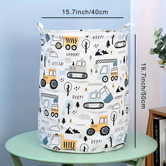 Canvas laundry basket with handle, waterproof and foldable for easy storage, perfect for organizing clothes in your home. Large and lightweight design ideal for home room storage. A great gift for Halloween or Christmas.