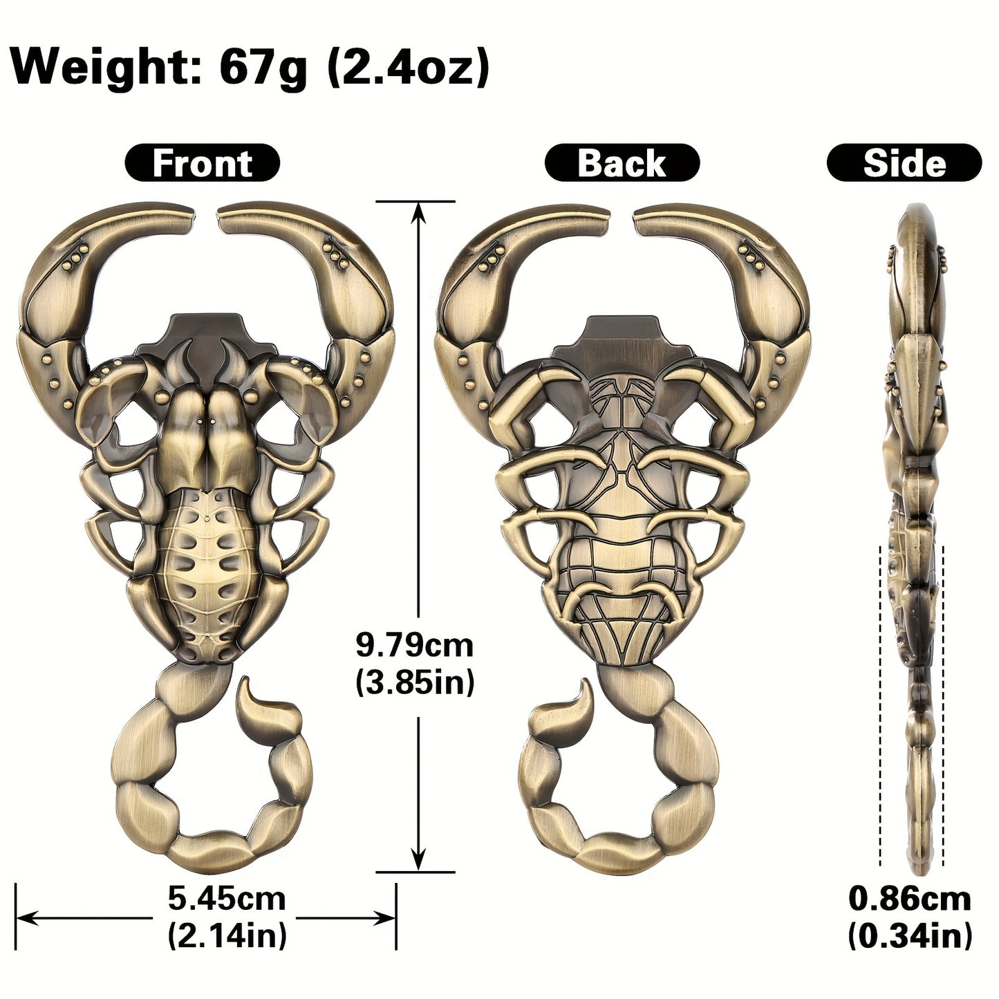 1pc Scorpion Bottle Opener, perfect for gifts for men, kitchen supplies, and wine accessories. Ideal for birthdays and Christmas.