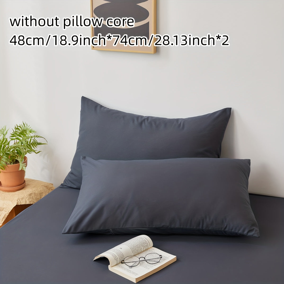 Top Pick: Set of 2 Soft Breathable Brushed Microfiber Pillowcases in Solid Color, Easily Machine Washable