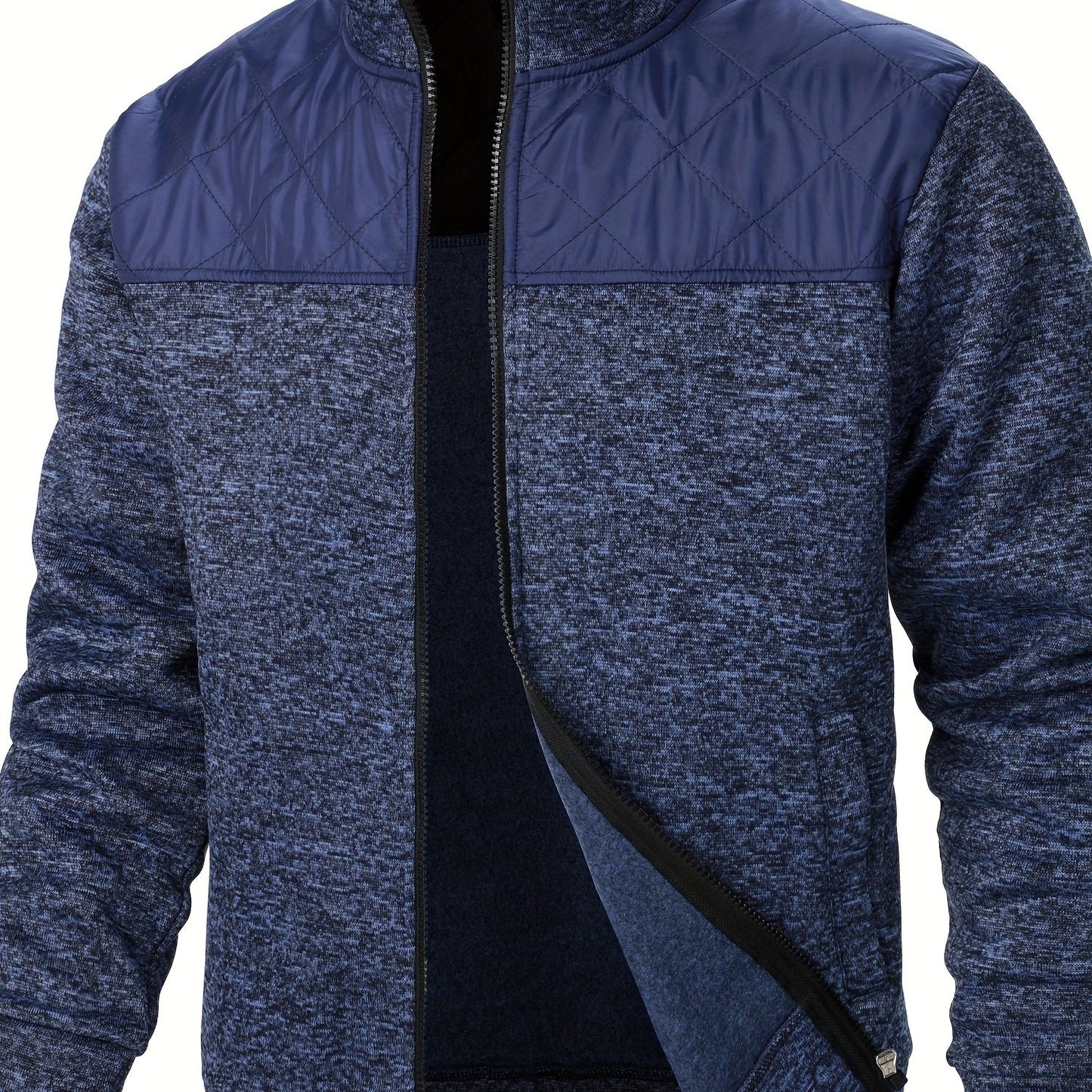 Stylish quilted jacket for men, perfect for spring and autumn outdoor wear. Great as a gift.