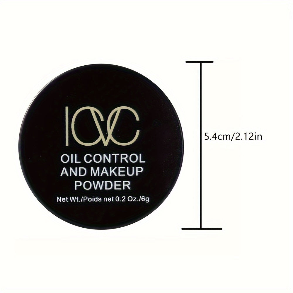 Setting powder with oil control, sweat resistance, pore-blurring, and brightening properties, containing plant-derived squalane for all-day makeup longevity.