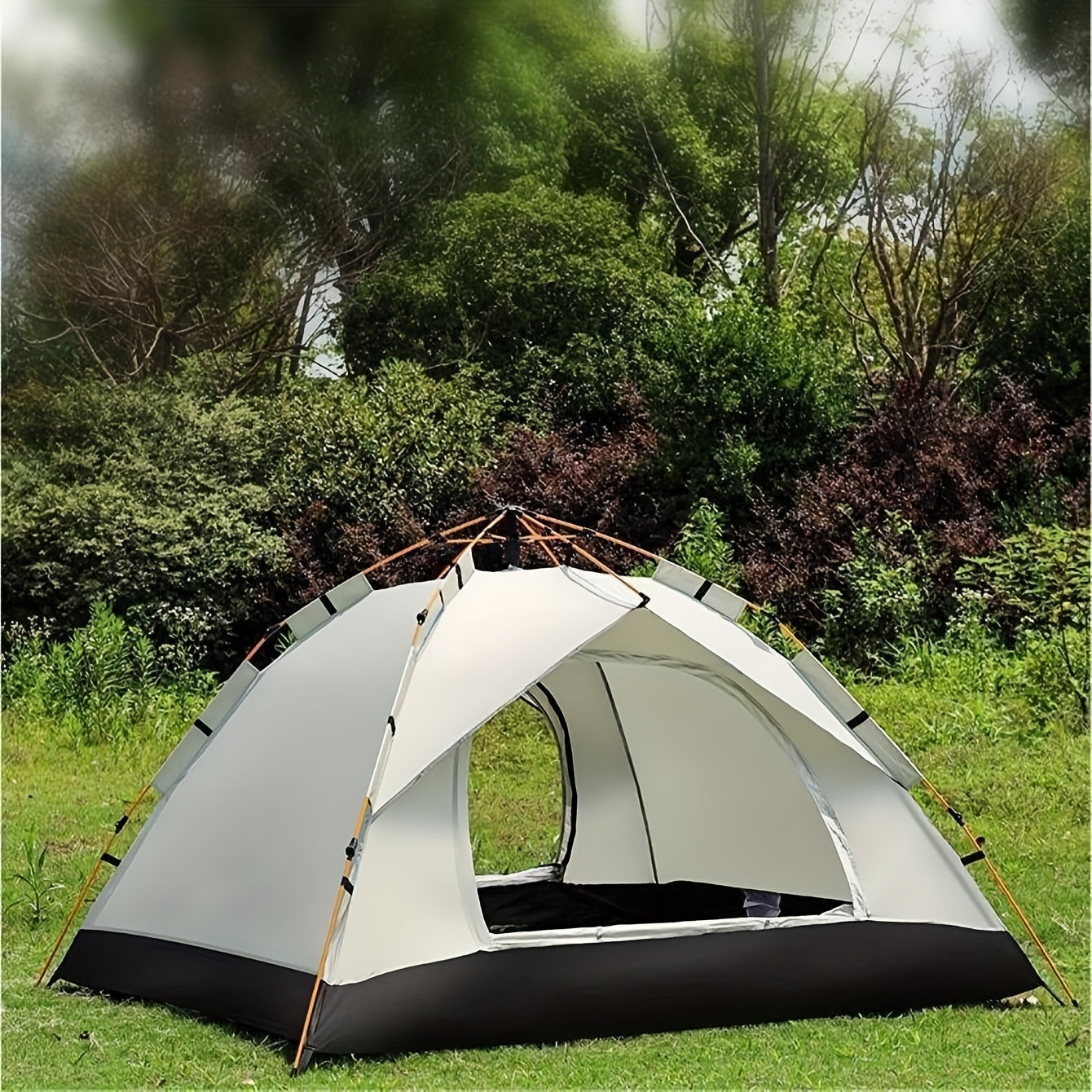 Camping automatic tent with quick opening and waterproof sunshade