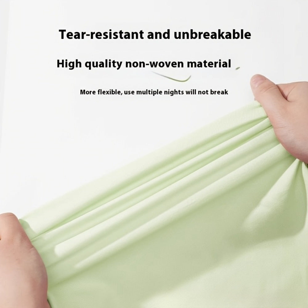 Two Soft Disposable Travel Pillowcases made from Anti-Fouling Non-Woven Material, Perfect for Hotels, Business Trips, and Outdoor Camping - Easy to Hand-Wash, Available in Solid Colors