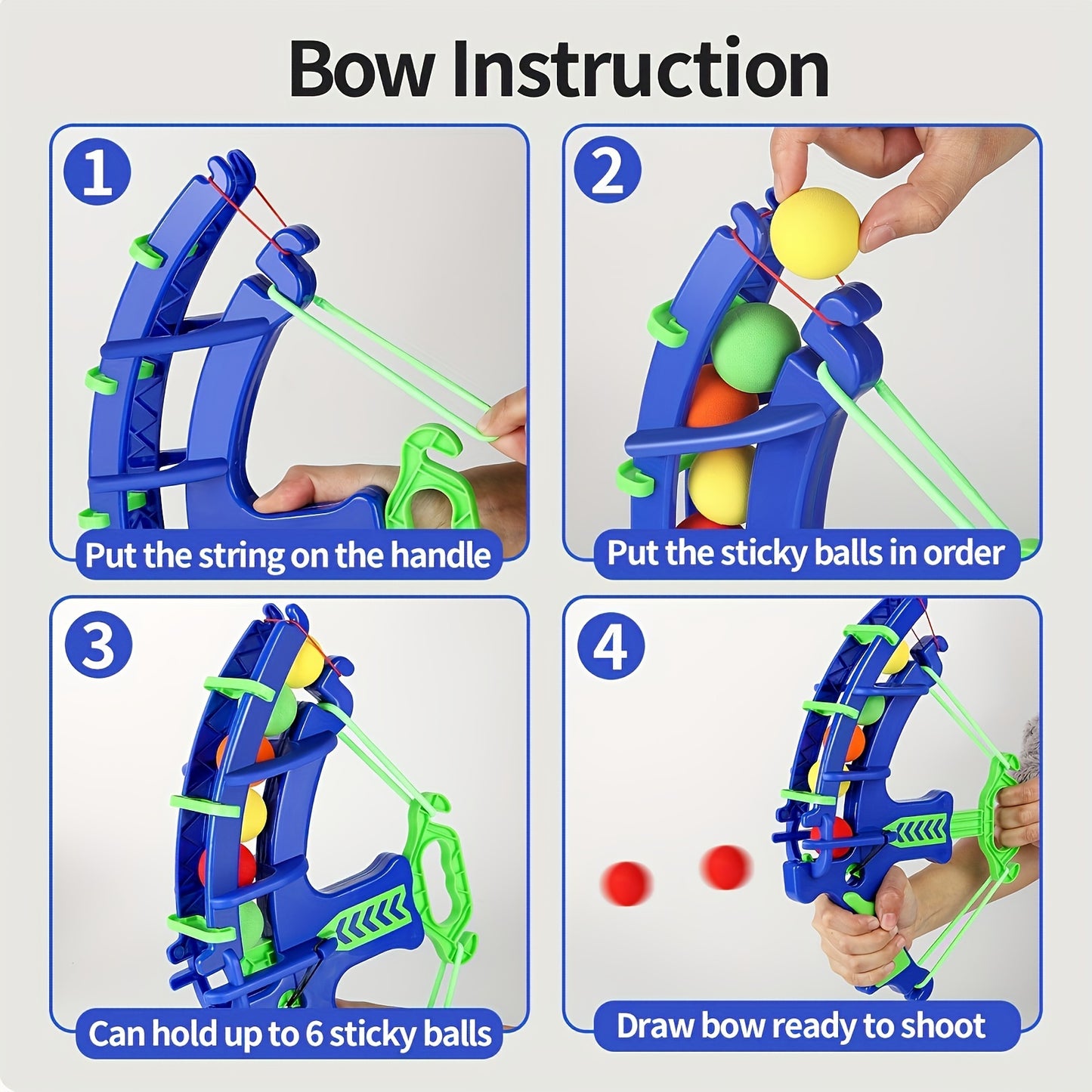 Set of 6/12 Blue Bow and Arrow Interactive Shooting Game Toys with Educational Soft Bullet Target Games for Family Entertainment and Parent-Child Interaction.