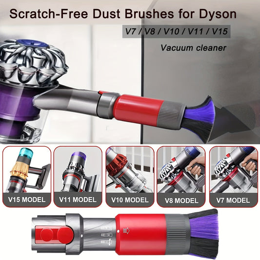 Щетка для пыли для пылесосов Dyson V15 V11 V10 V8 V7, разработанная для чистки без царапин, мягкая, но эффективная против пыли и мусора