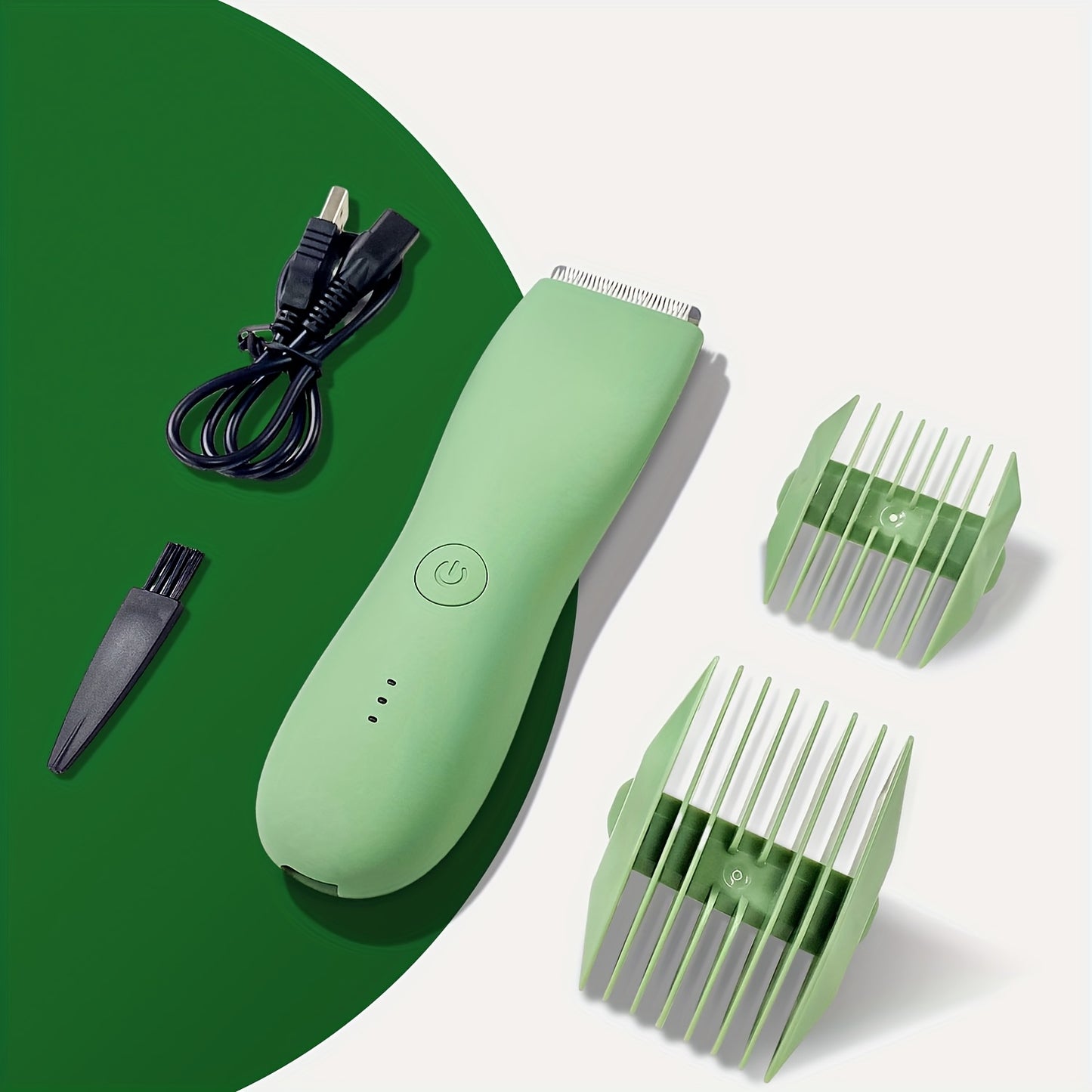 Professional body hair trimmer with replaceable blades. Electric trimmer for grooming men's body hair, including a ceramic blade. Ideal gift for your loved one.