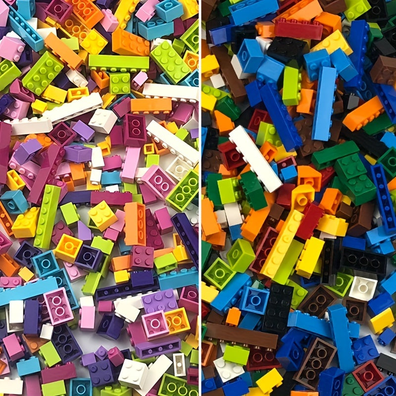 Educational assembly building blocks for kids, inspiring creativity and imagination. 500 pieces in a bag, great for kindergarten and birthdays.