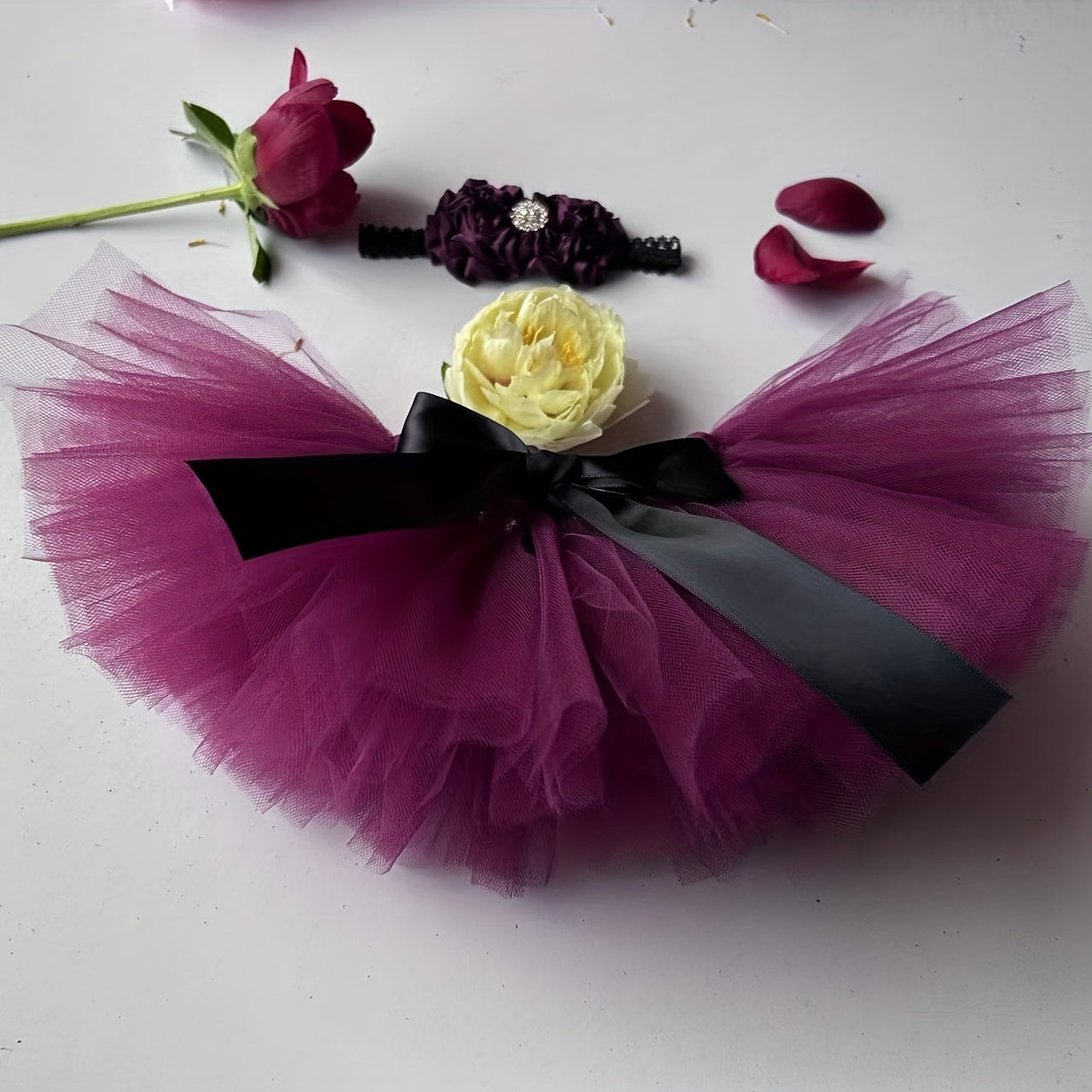 Charming Tutu Set for Baby Girls - Ideal for Celebrating Birthdays, Newborn Portraits, and Beyond!