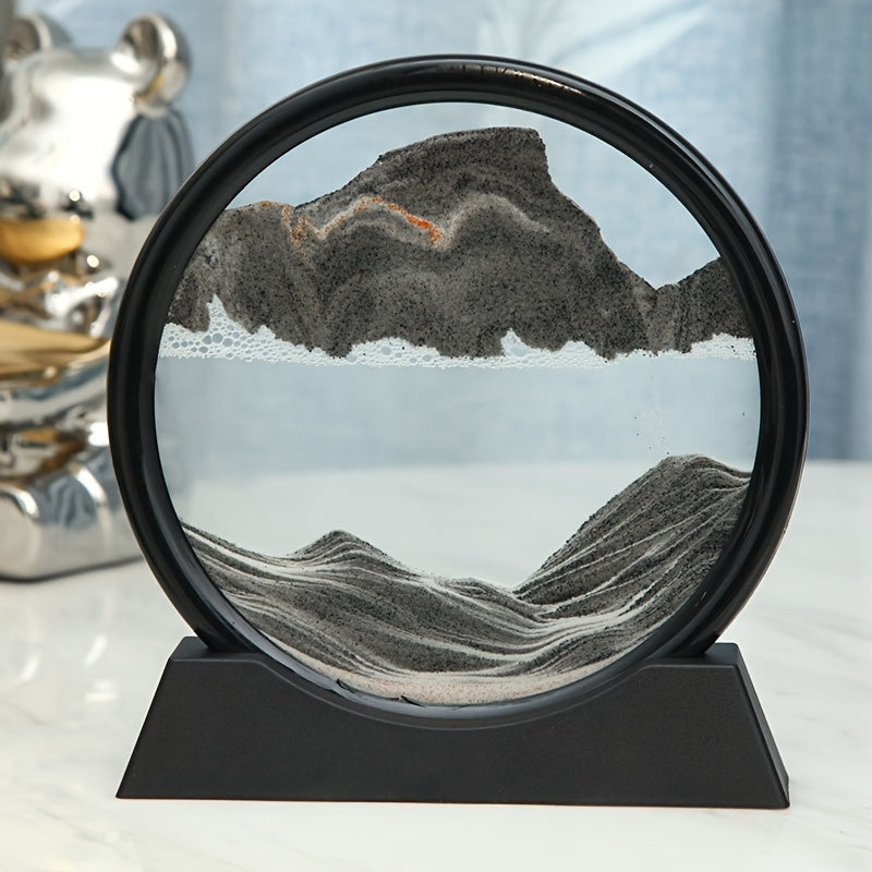 Art Timer Quicksand - Unique Decor for Living Room, Creative Gift Idea for Home and Office Desk