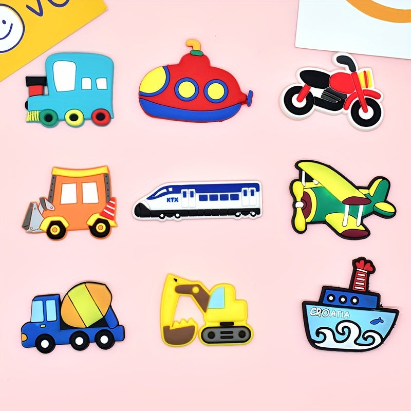 Small car and airplane fridge stickers for party and office decorations, kitchen whiteboards, lockers, and dishwasher. Also suitable for home decor and Christmas gifts.