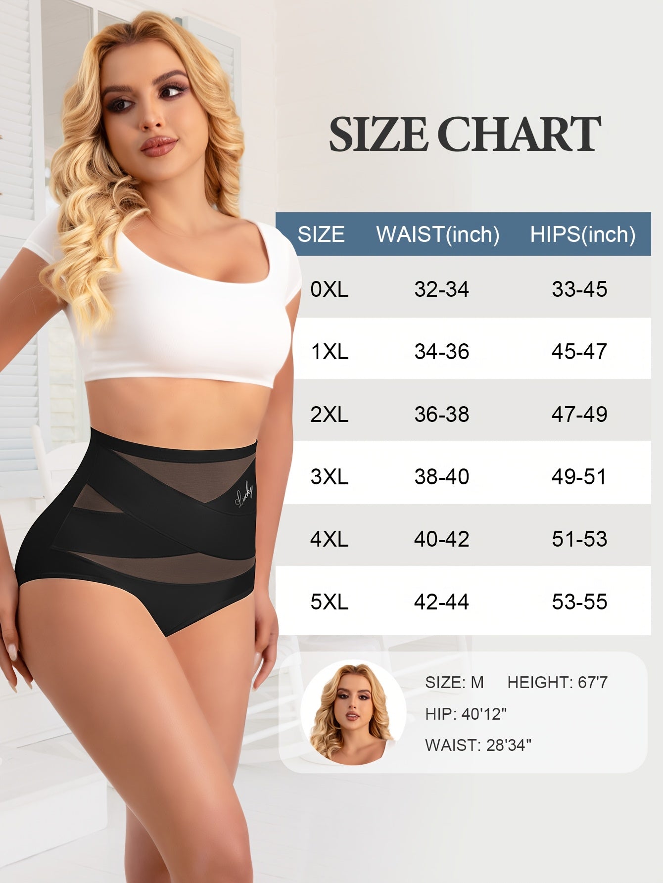 Plus size high-waist women's underwear in elegant purple, featuring tummy control, butt lifting, and waist reduction with a breathable mesh, cross-compression design.