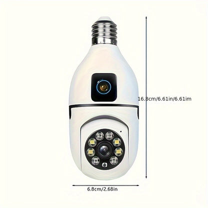 YIIYRY Smart Home PTZ Security Camera: Hard-Wired, Outdoor/Indoor Surveillance, Dual Lenses, Motion Detection, Two-Way Audio, Remote APP Control, Audible/Visual Alarm, Cloud Storage