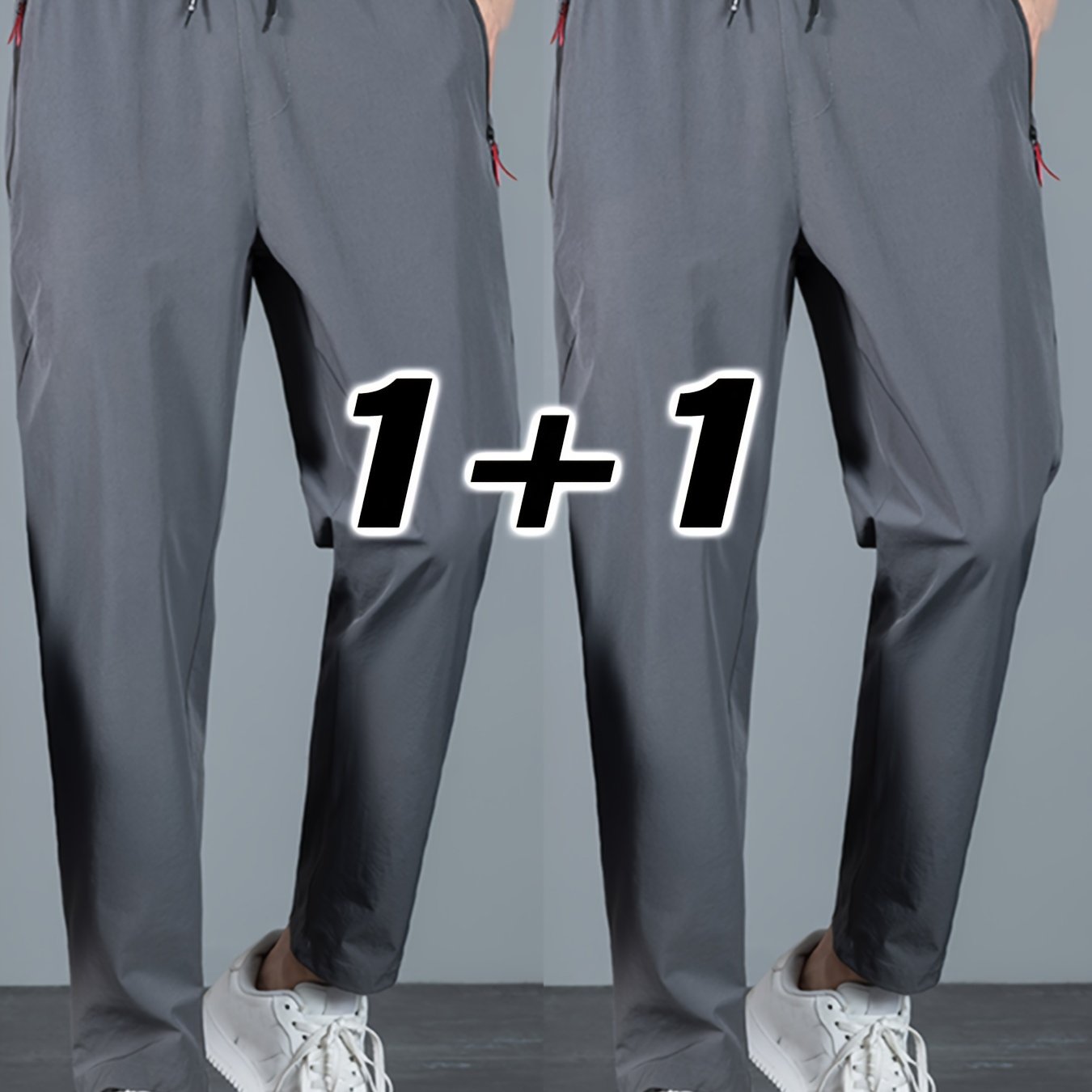 2 Men's Casual Pants - Trendy, Lightweight, Breathable, Quick Dry Sports Pants