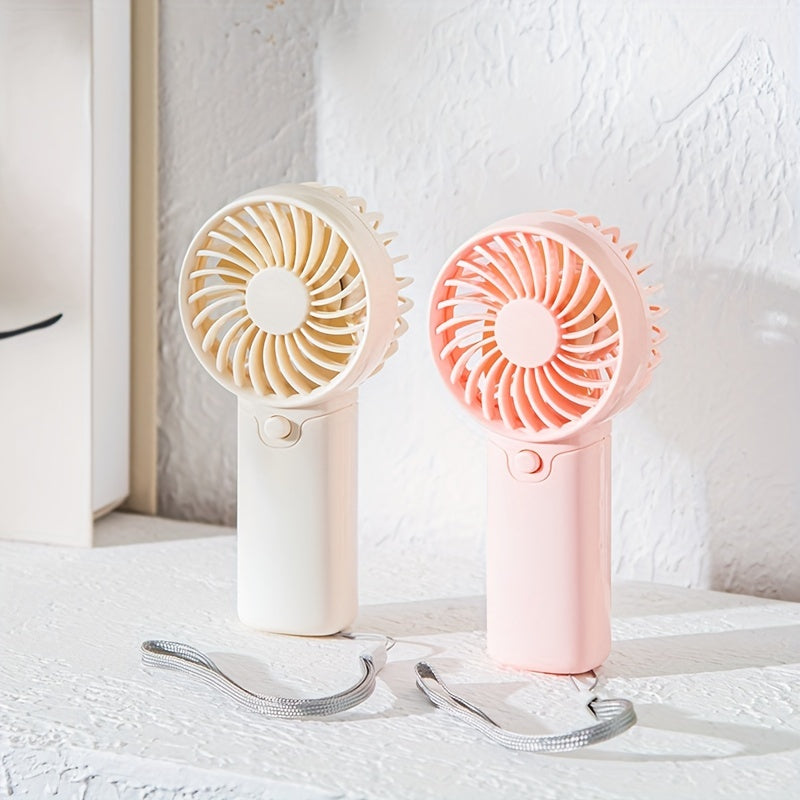 Stay Cool Anywhere with the EOEVIR Portable Mini Fan - Compact, Lightweight, and Convenient Handheld Cooling Device for Outdoor Adventures and Travel, Batteries Not Included