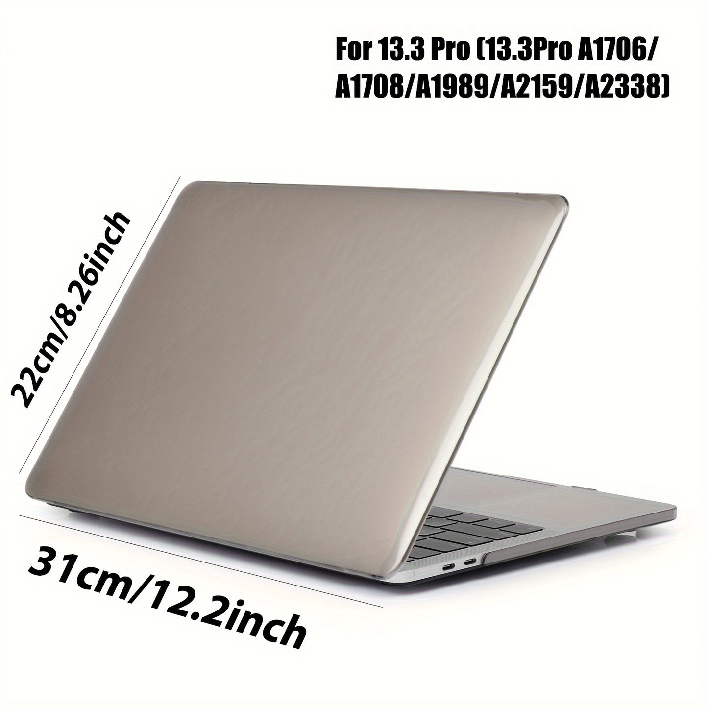 Protective case for MacBook Air/Pro, with non-slip pad and waterproof/dust-proof features. Fits models A2485, A2780, A2681, A2337, A2338.