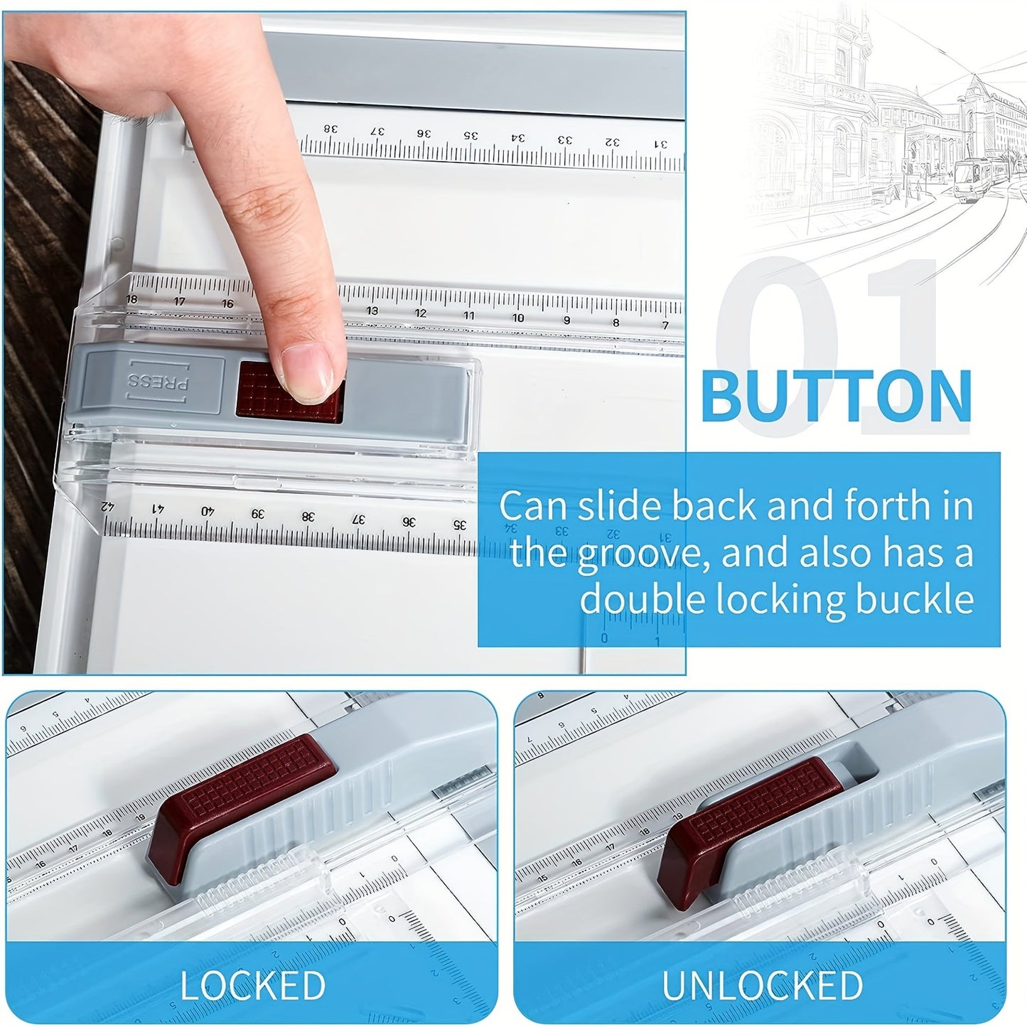 A3 Drawing Board: Easily Portable and Precise Design and Measurement Tool for Home and Office Decoration