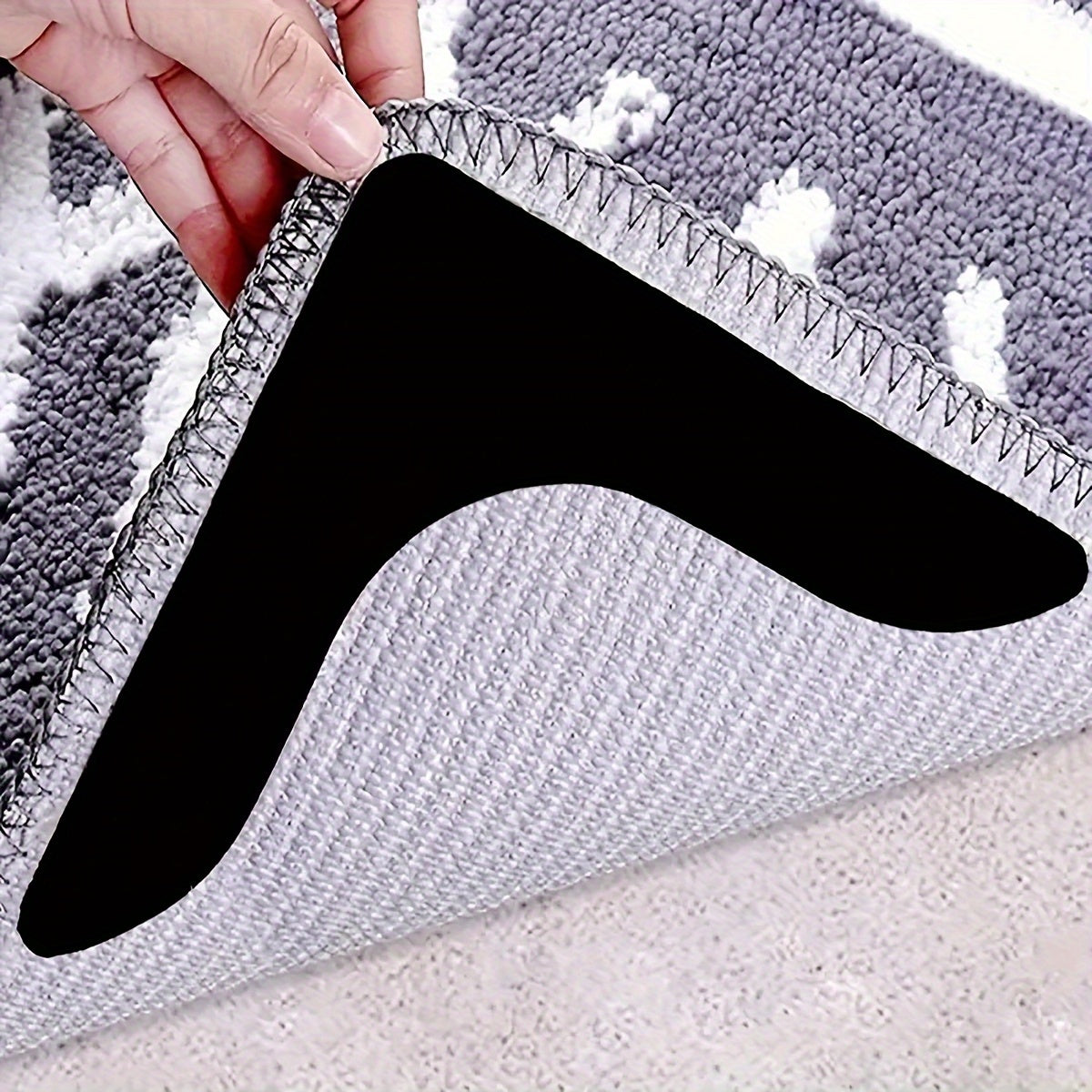 Reusable Non-Slip Rug Gripper - Features Dual-Sided Adhesive, Washable & Stretchable Carpet Tape, Ideal for Yoga Mats and Home Decor - 1 Piece