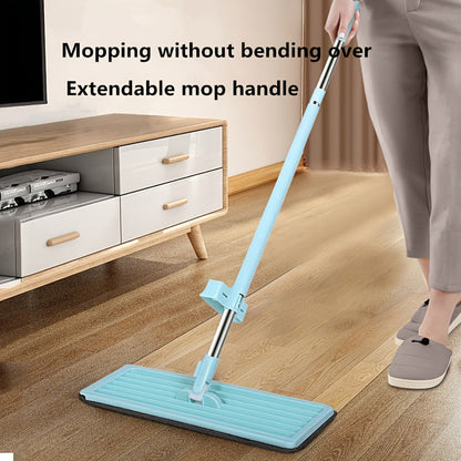 The pack includes 4 long-handled mops for wet and dry use, perfect for cleaning kitchen and bathroom tile floors. The spin mop is durable and ideal for dusting, making it a convenient cleaning tool for easy floor maintenance.