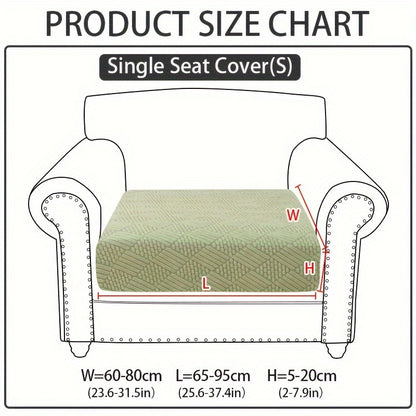 Modern polar fleece jacquard sofa slipcover with elastic band for a fitted look. Machine washable and pet-friendly. Fits sectional, armchair, loveseat, 3-seater, and 4-seater sofas. Includes armrest covers. Great Christmas gift idea.