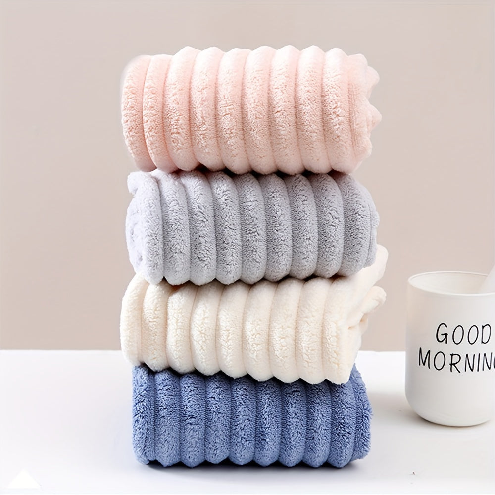 Soft hair towel wrap for women with luxurious feel, absorbs quickly without needing to blow dry, gentle on hair, ideal for daily use in the bathroom.