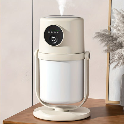 KaisoTech Aromatherapy Humidifier: Ultra-quiet, portable humidifier with night light for use in bedroom, office, or car. Easy to fill 280ml tank, available in beige/white.