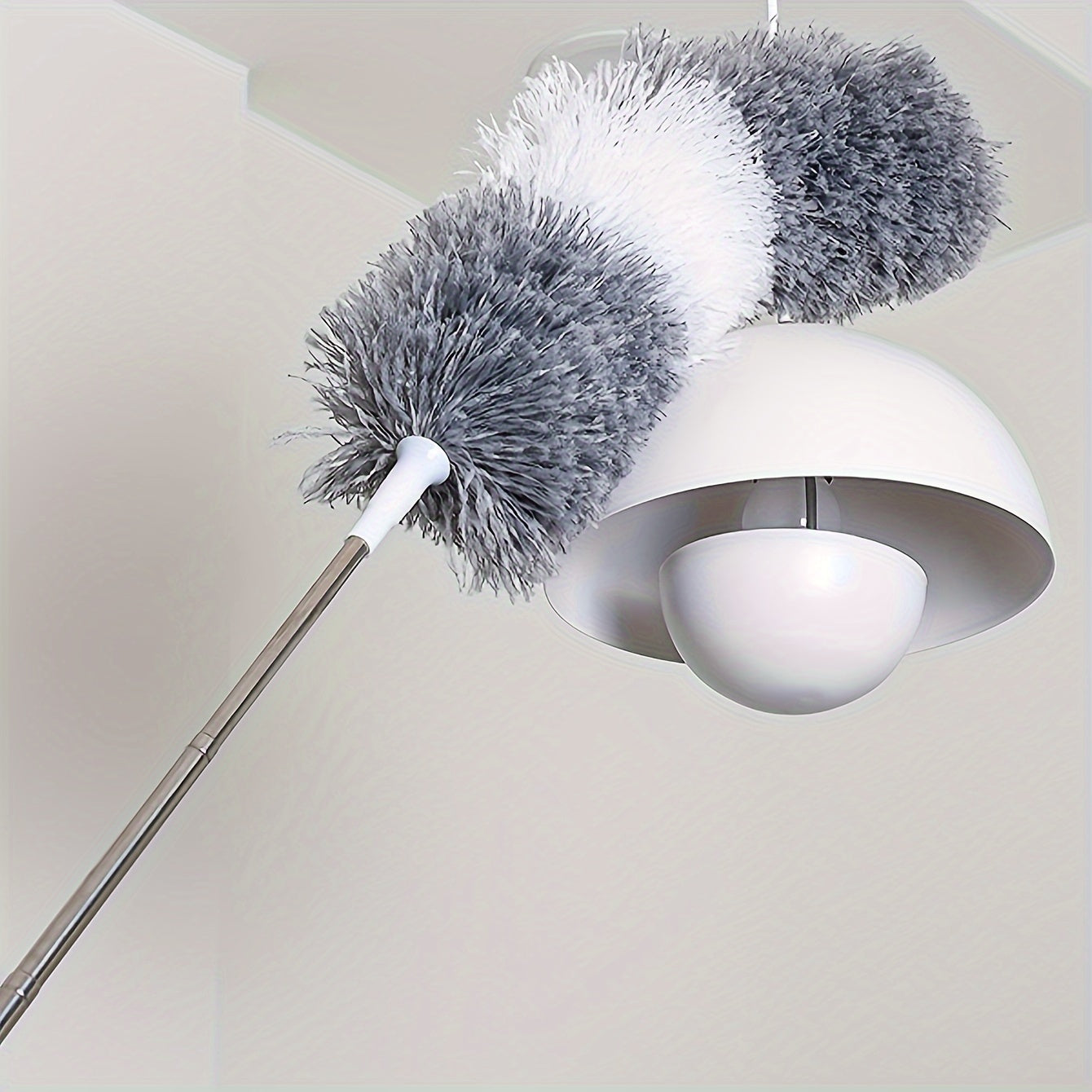 Reach further with our adaptable Microfiber Duster, featuring a flexible head that can be bent to fit tight spaces. This duster is reusable, washable, and perfect for cleaning high ceilings, furniture, and cars. Great for keeping your bedroom, bathroom