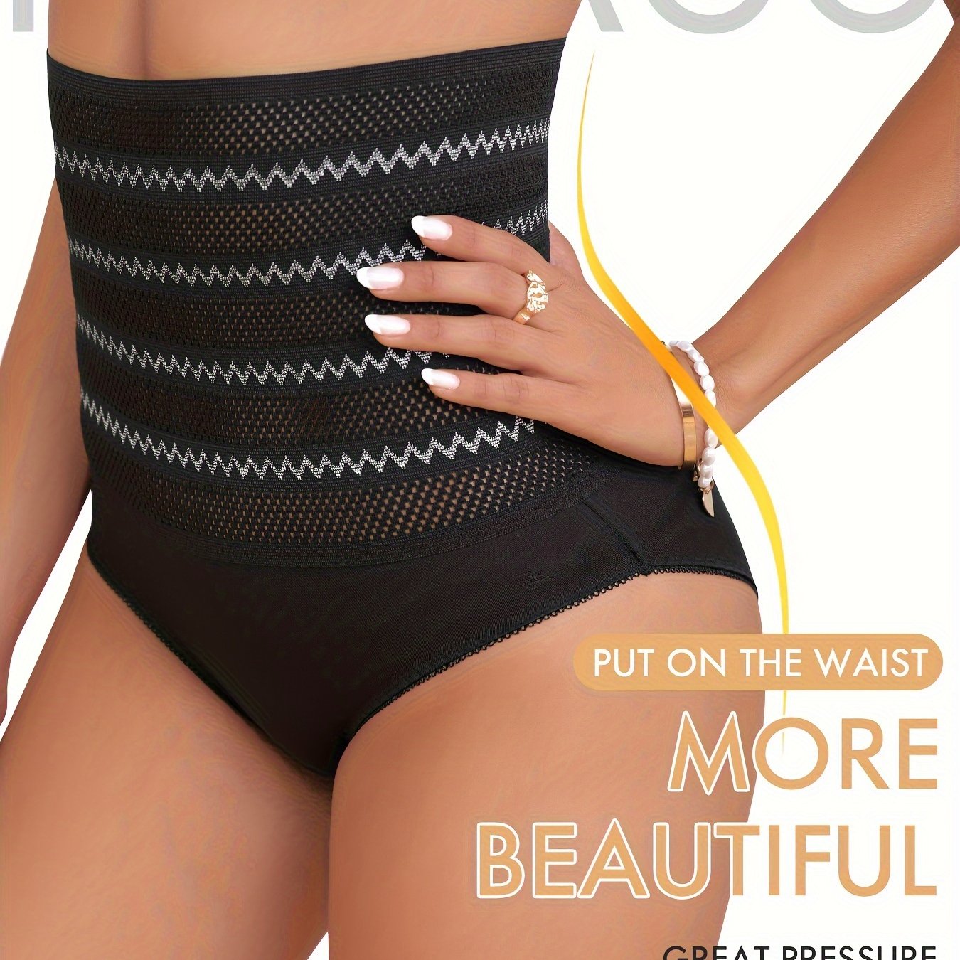 High-waisted shaping panties for women that control the abdomen and lift the hips.