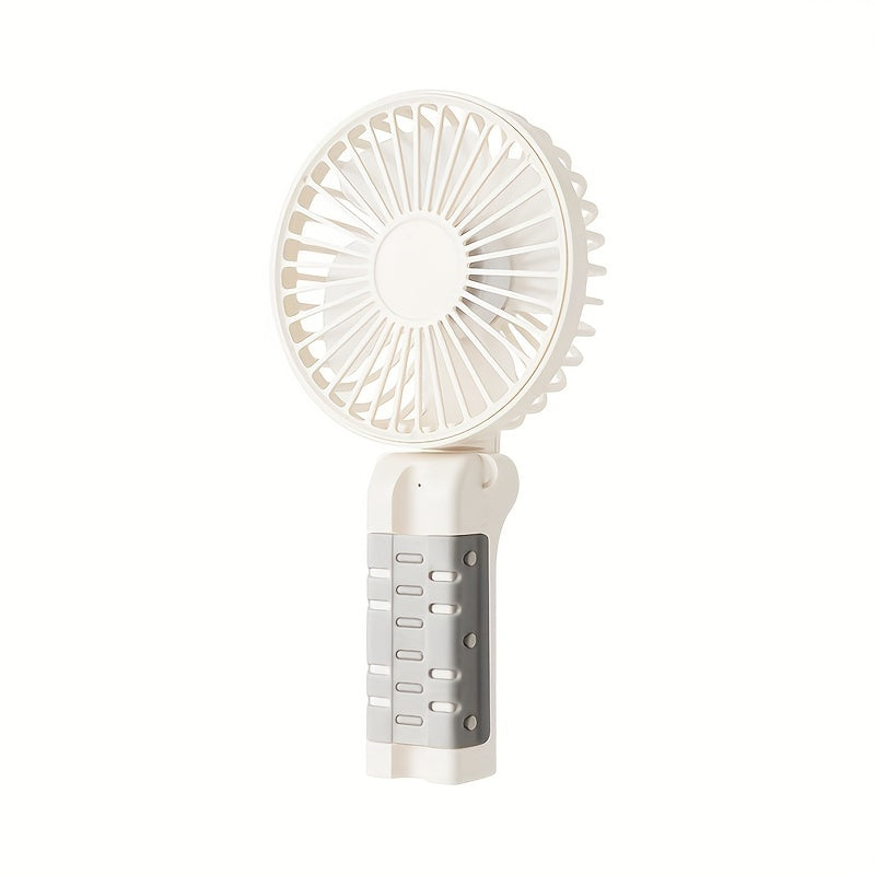 [Trending Item] Foldable USB Rechargeable Umbrella Fan with Clip, Mini Handheld Desk Fan, 1200mAh Battery - YAOWITHSU