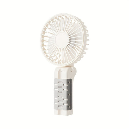 [Trending Item] Foldable USB Rechargeable Umbrella Fan with Clip, Mini Handheld Desk Fan, 1200mAh Battery - YAOWITHSU