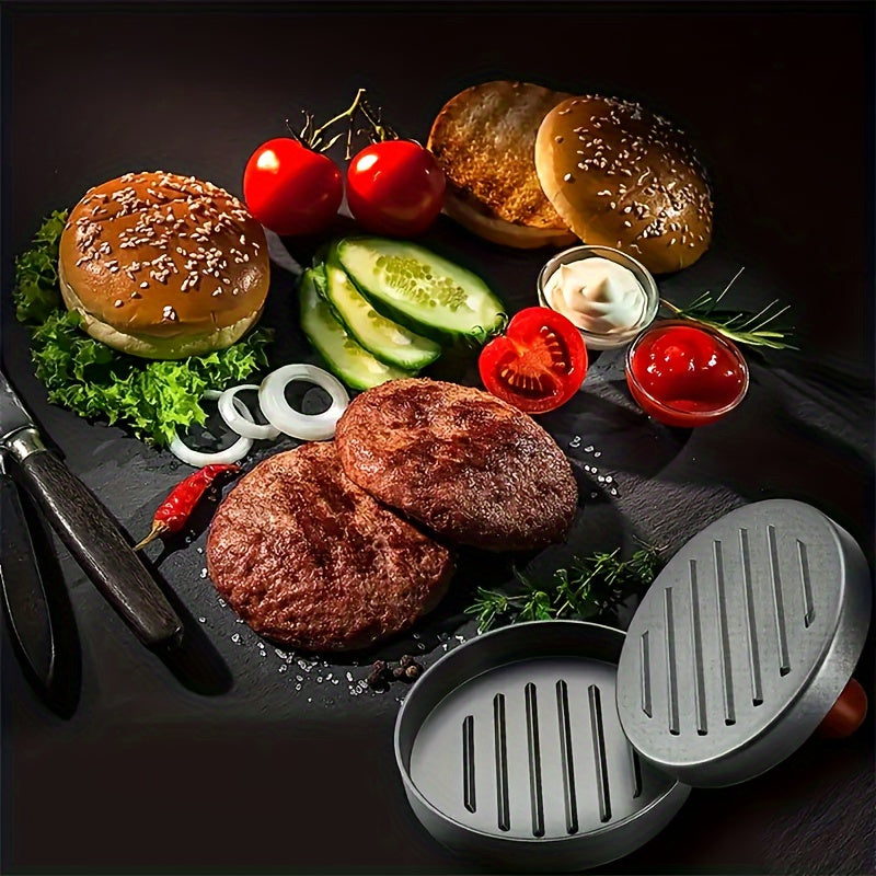 High-Quality Herobaby Burger Press with Non-Stick Coating - Great for making Beef, Cheese, and Veggie Patties | Perfect for Outdoor Grilling & BBQs | A Must-Have for Every Kitchen