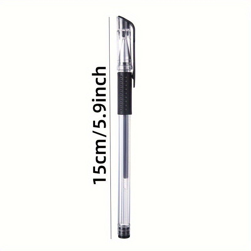 23pcs Black Gel Pen with 0.5mm Needle Tube Head for Business, College, High School, and Office Use