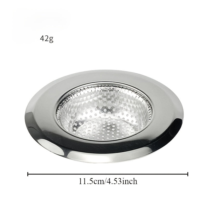 Stainless Steel Hair Catcher for Shower and Bath Tub Drains, Fits 4.19-7.62cm Holes.