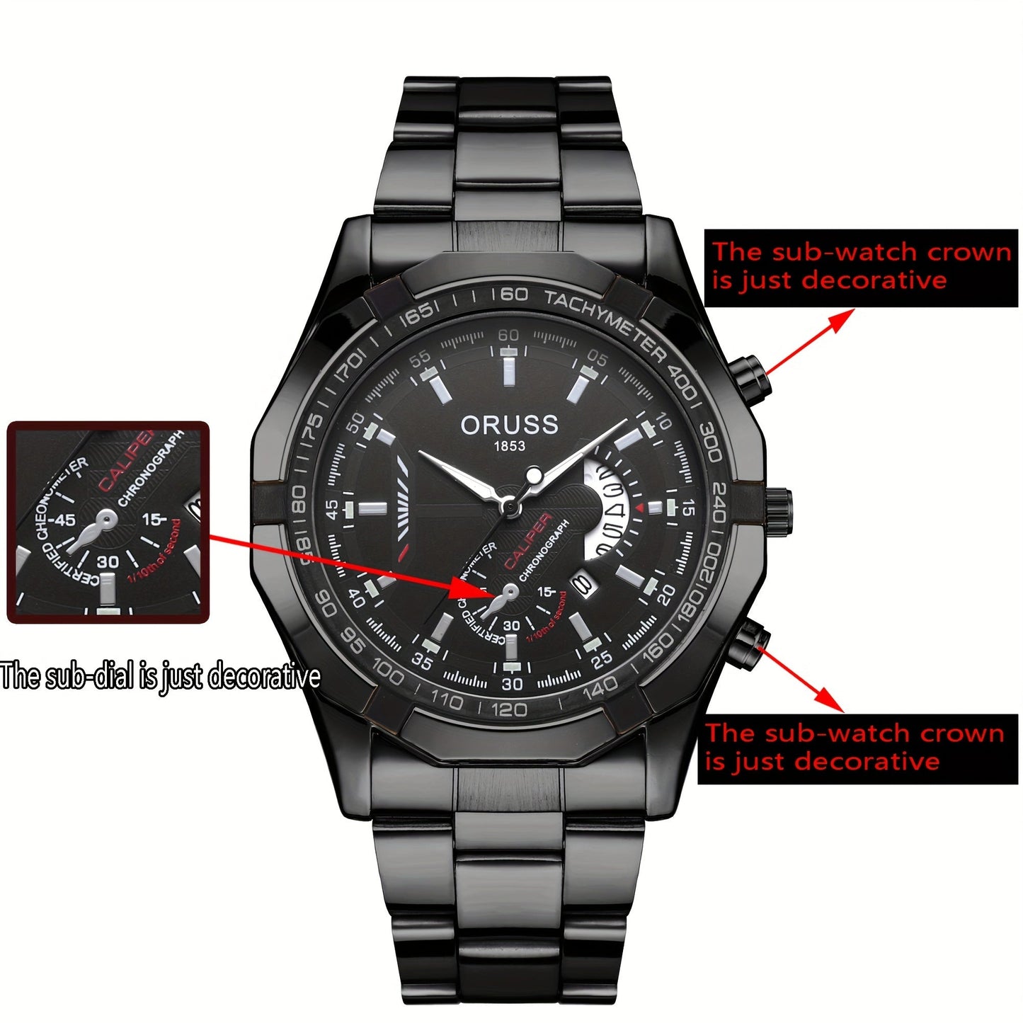 Top-notch men's watch with a stylish and durable design, perfect for the fashion-conscious gentleman. A great gift option for business-minded and elegant young men.