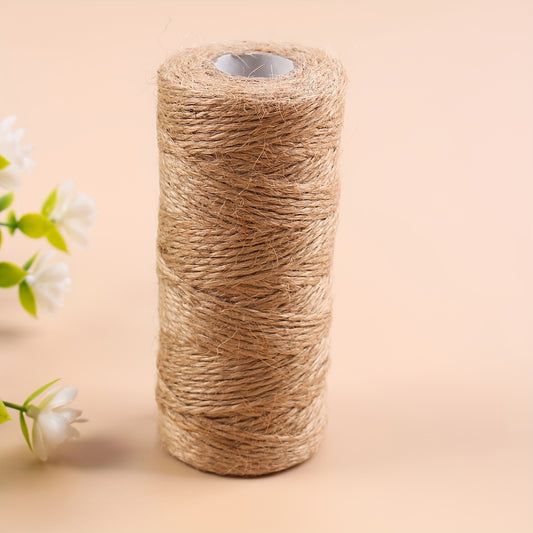 100m of natural jute twine ideal for gardening, plant wrapping, arts & crafts, and weddings.