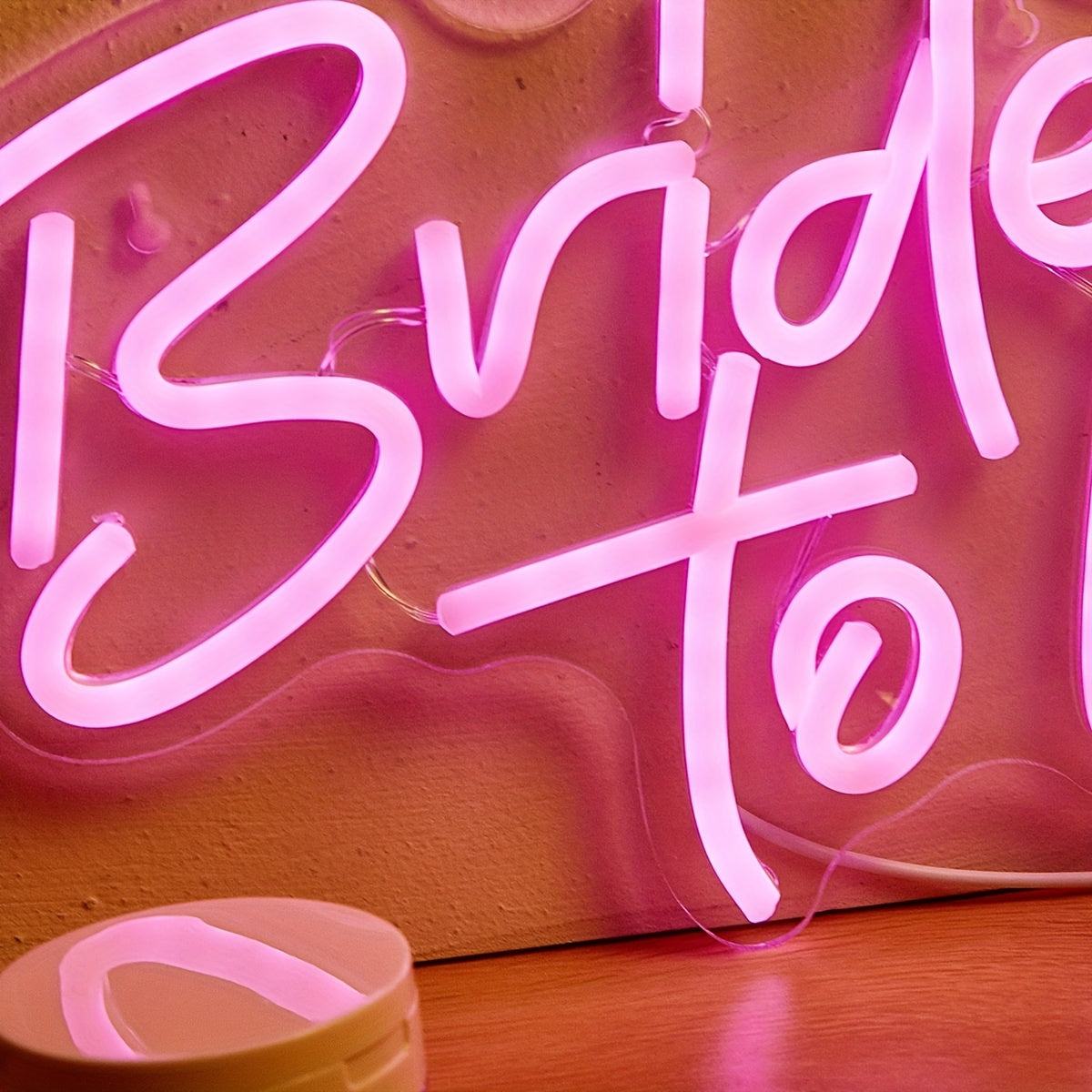 Bride To Be LED Neon Sign, USB Powered, Wall Decoration for Bedroom and Events.