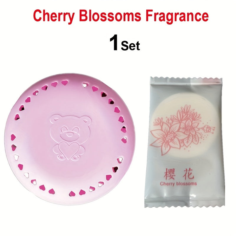 2 colorful long-lasting aromatherapy deodorant pads for bathroom, bedroom, closet, car, and home with pleasant fragrance.