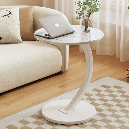 The Whemyreat Casual Style Metal and Wood End Table features an Oak Finish and a Space-Saving Pedestal Base. It is constructed with Sturdy High-Density Fiberboard and Solid Wood, with an Engineered Wood Top. The table also includes Closed Storage, making