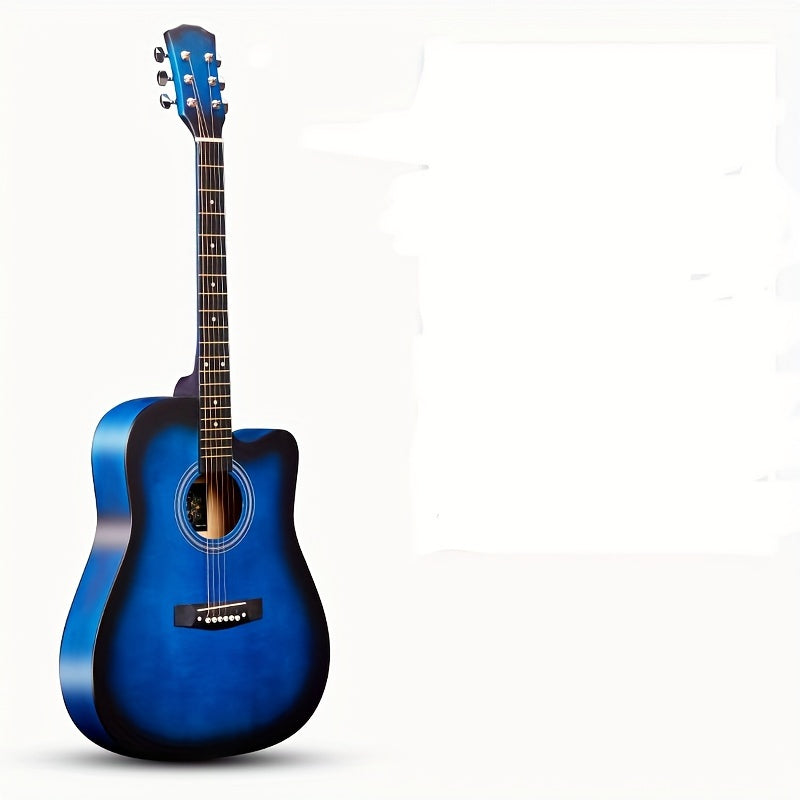 41-Inch Basswood Acoustic Guitar with Gig Bag, 21 Frets, Tuning Pegs, ABS Nut, Matte Finish, Steel Strings.