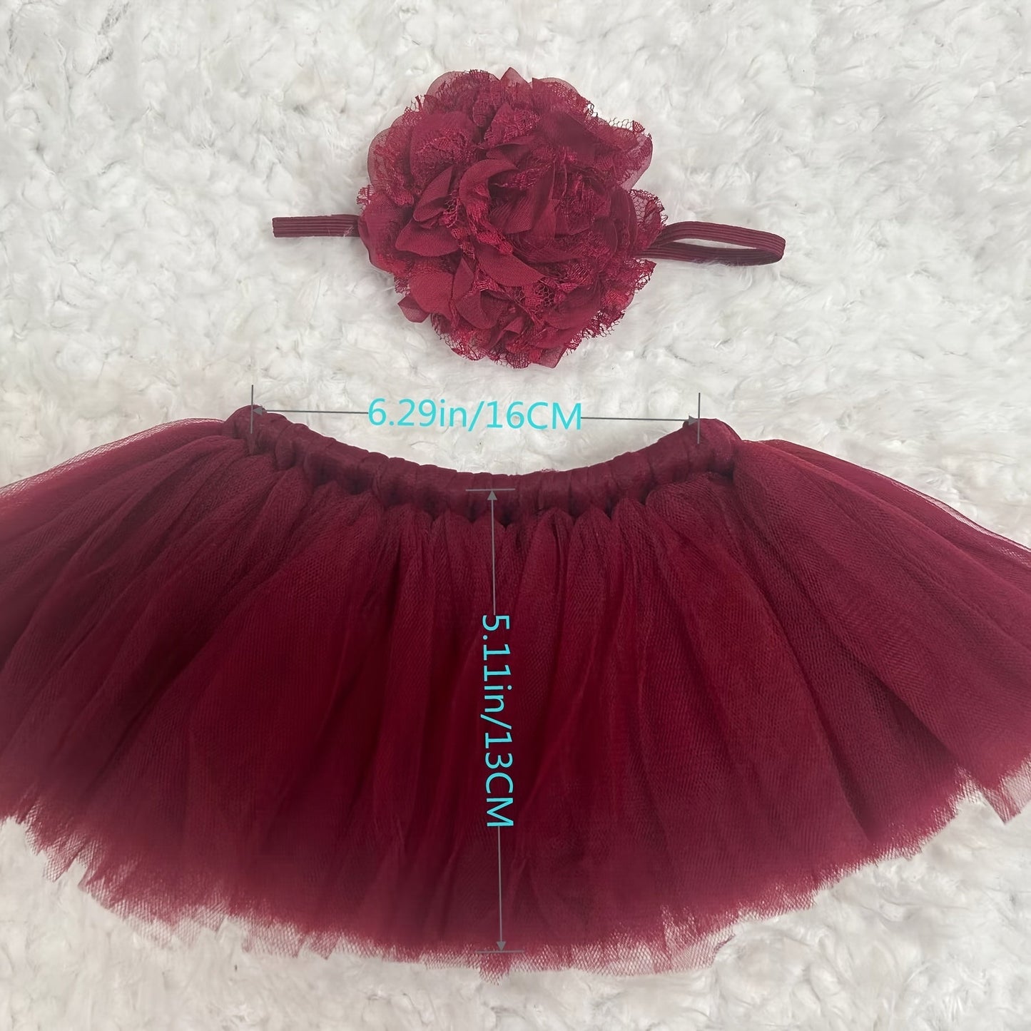 Pretty Princess Tutu Skirt and Headband Photography Set, Perfect for Photo Shoots, Photo Shoot Accessories, Photo Shoot Ensemble